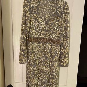 mac duggal open back evening gown beautiful dress worn once